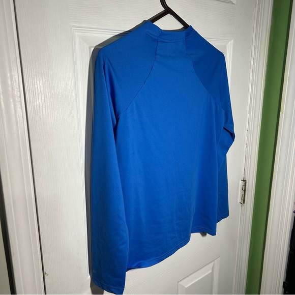 Nike Swim Dri Fit Long Sleeve Rash Guard Shirt. Size Medium. UPF 40+ Blue - Picture 7 of 10